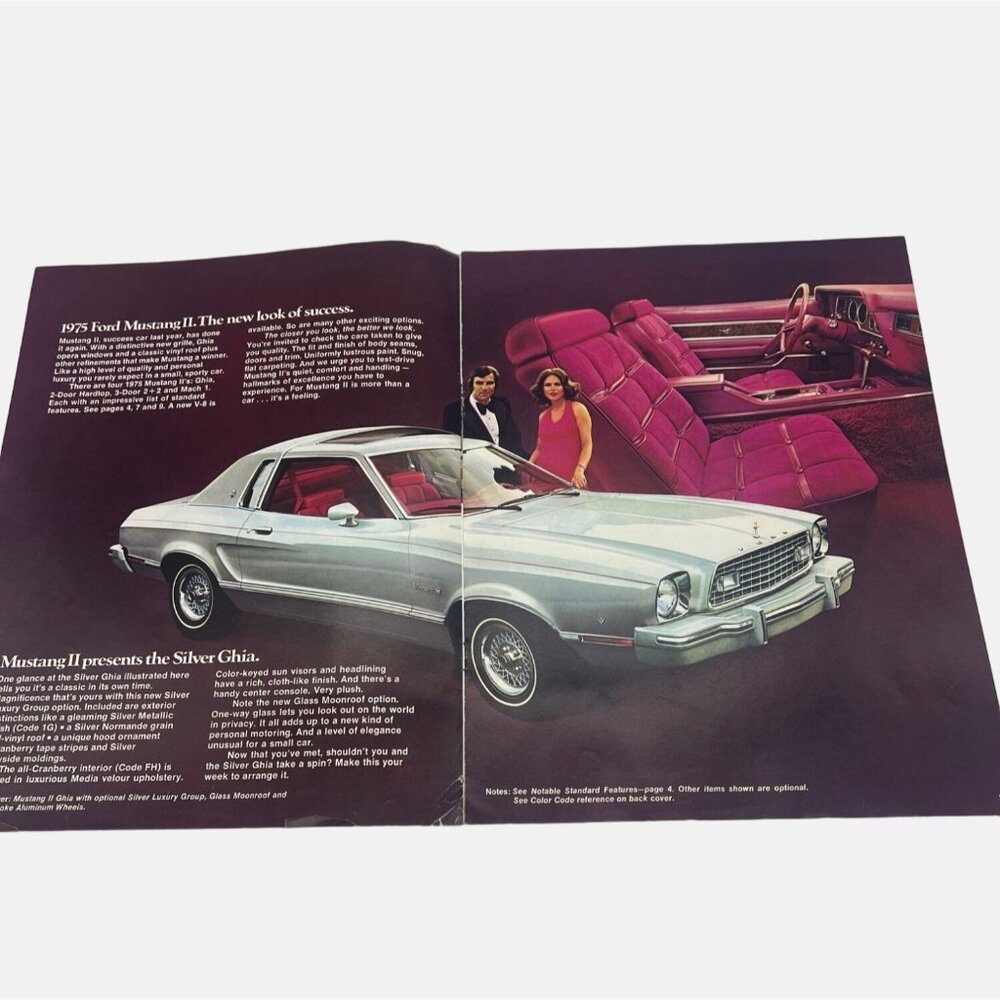 1975 Ford Granada Mustang Pinto Showroom Brochures Vintage Auto Advertisements - Picture 5 of 8